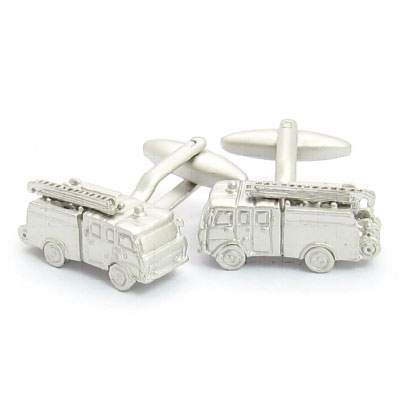 Chrome Fire Engine Cufflinks